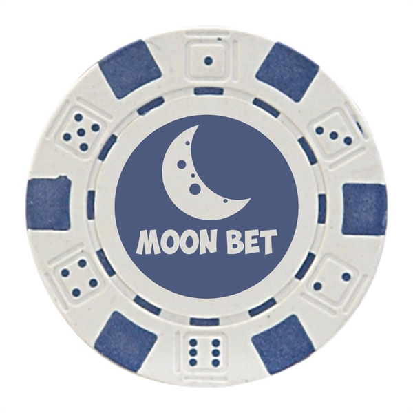 1.25" round ABS composite resin 11.6 g poker chip with four-color... from ASI 62088 IDProductsource