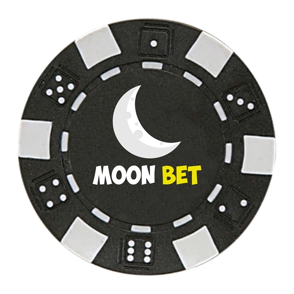 1.25" round ABS composite resin 11.6 g poker chip with four-color... from ASI 62088 IDProductsource