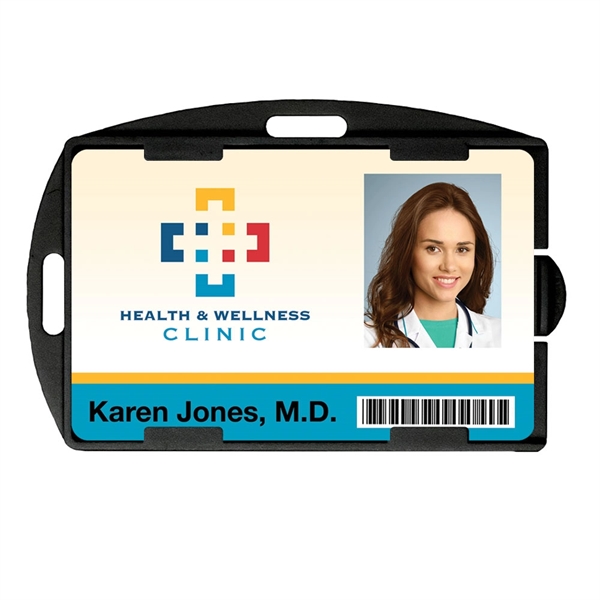 Go greener with these sustainable, organic, multi-card rigid badge holders. Dispensers... from ASI 79898 Promovision / PROMOVISION