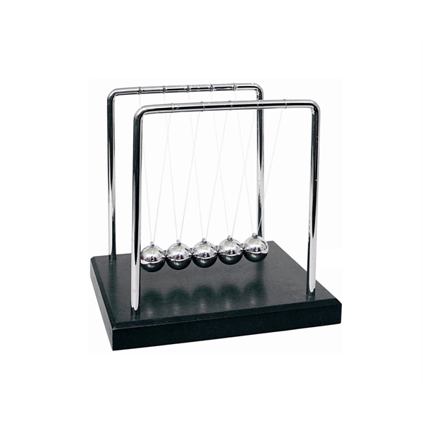 7" extra large Newton's Cradle demonstrates Newton's principle that action and... from ASI 40544 Binaco
