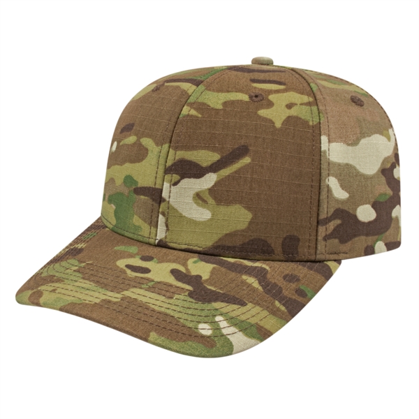 Multicam® six-panel cotton and polyester structured cap with adjustable snapback closure.... from ASI 43792 Cap America Inc