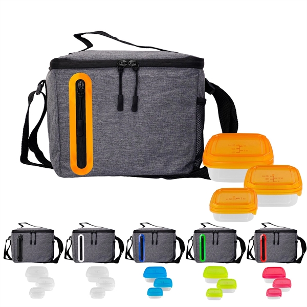 Portion Control Oval Cooler Lunch Set... from ASI 30208 A P Specialties / AP Specialties