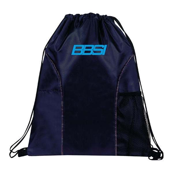 210D backpack with drawstring main compartment and adjustable loop corners.... from ASI 39820 Opusline (Benmex) / Opus Line