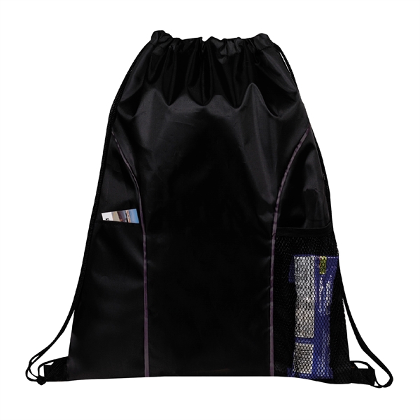 210D backpack with drawstring main compartment and adjustable loop corners.... from ASI 39820 Opusline (Benmex) / Opus Line