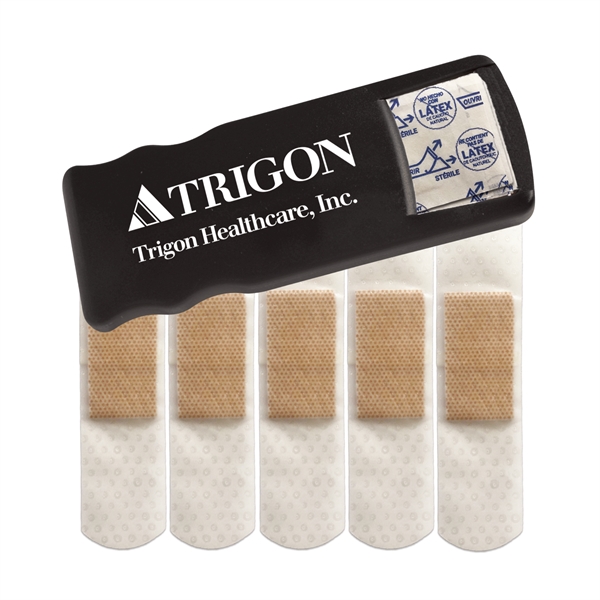 Bandage dispenser with 5 latex free bandages.... from ASI 52840 Evans Manufacturing