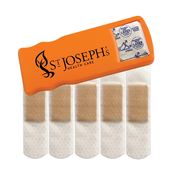 Bandage dispenser with 5 latex free bandages.... from ASI 52840 Evans Manufacturing