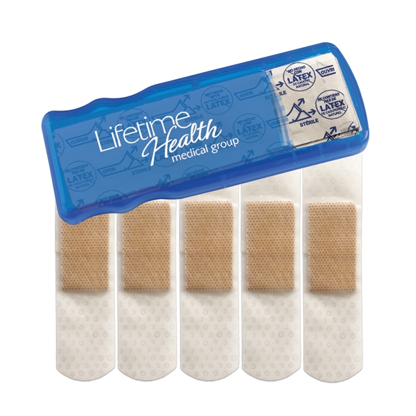 Bandage dispenser with 5 latex free bandages.... from ASI 52840 Evans Manufacturing