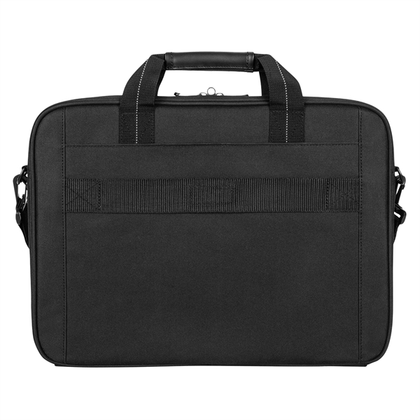 Top-loading polyester case with padded laptop compartment that accommodates devices up... from ASI 61005 Hirsch Gift Inc