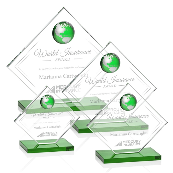 Ferrand Globe Award - Green/Silver... from ASI 84592 St Regis Group / St Regis