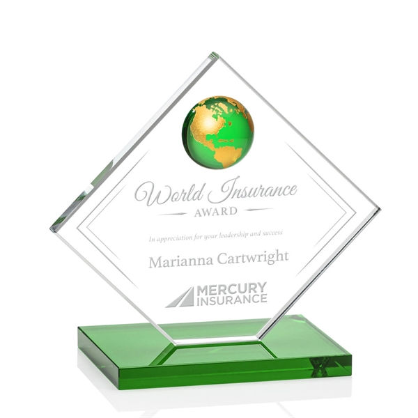Ferrand Globe Award - Green/Gold... from ASI 84592 St Regis Group / St Regis