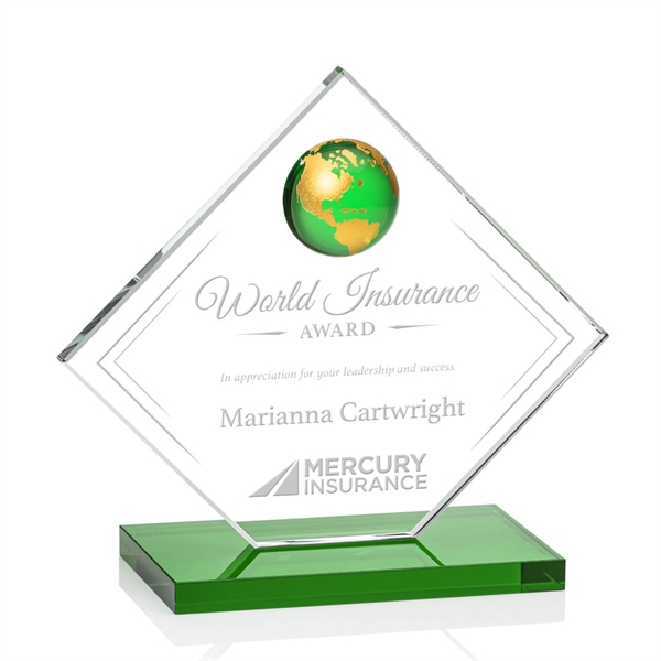 Ferrand Globe Award - Green/Gold... from ASI 84592 St Regis Group / St Regis