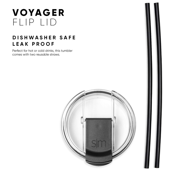Simple Modern Voyager Travel Mug with Clear Flip Lid... from ASI 72657 Active Life Promo / Apres Ski Active Life