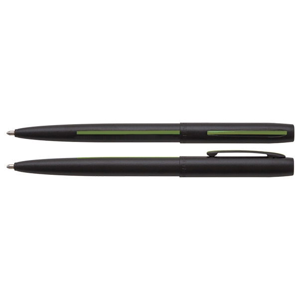 Matte Black Cap-O-Matic Space pen with thin color line to represent... from ASI 54423 Fisher Space Pen Co / Fisher Space Pen