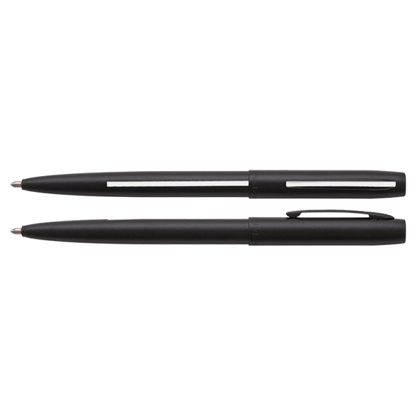 Matte Black Cap-O-Matic Space pen with thin color line to represent... from ASI 54423 Fisher Space Pen Co / Fisher Space Pen