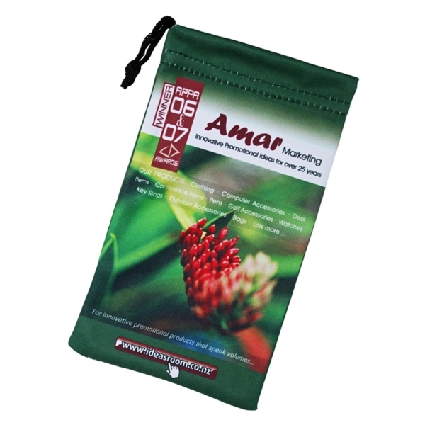 Micro fiber pouch protects and cleans most sensitive high tech items.... from ASI 62635 Inno-Vative Solutions Grp LTD