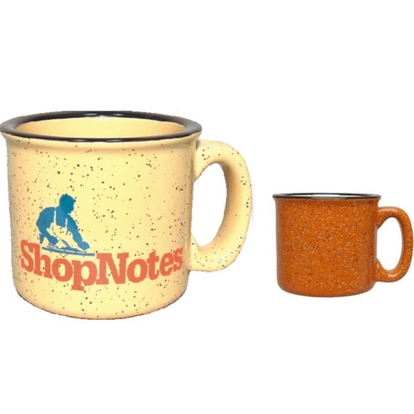 15oz two-tone speckled Campfire mug, four color process.... from ASI 80093 Pyrographics / Pyrographics Line