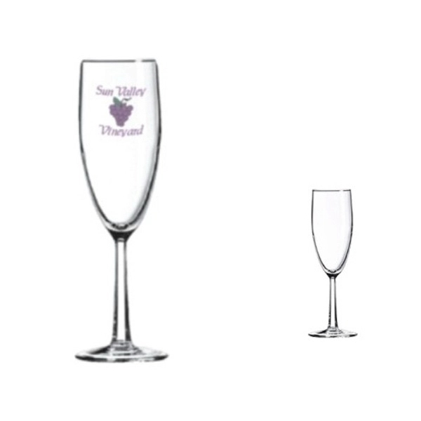 Flute glass with hex stem, holds 5 3/4 ounces.... from ASI 80093 Pyrographics / Pyrographics Line
