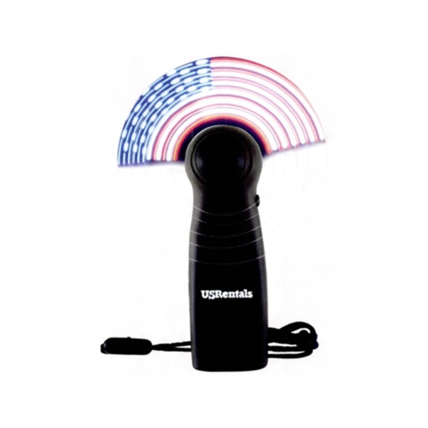 Patriotic lighted fan with its ever changing red, white, and blue... from ASI 45450 CleggPromo