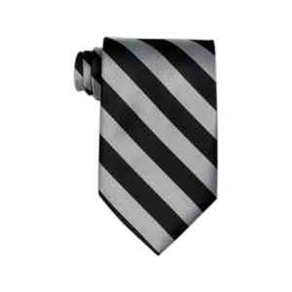 Black and gray collegiate stripe ties.... from ASI 98085 Wolfmark