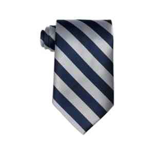 Gray and navy blue collegiate stripe ties.... from ASI 98085 Wolfmark