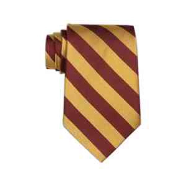 Maroon and gold collegiate stripe ties.... from ASI 98085 Wolfmark