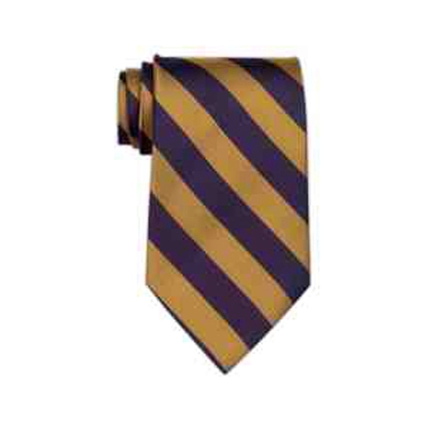 Purple and gold collegiate stripe ties.... from ASI 98085 Wolfmark