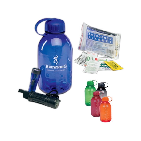 Survival kit with mini flashlight, emergency blanket and first aid kit.... from ASI 80330 ZZ - NOT KNOWN, OLD IMPORT, ASI:80330