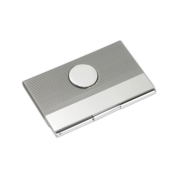 Silver card case with brass emblem.... from ASI 55540 Furniward Company / Furniward