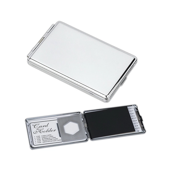 Silver address book and card case.... from ASI 55540 Furniward Company / Furniward