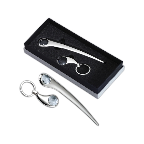 Crystal key chain and letter opener gift set.... from ASI 55540 Furniward Company / Furniward