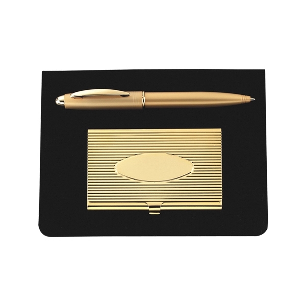 Pen and card case gift set.... from ASI 55540 Furniward Company / Furniward