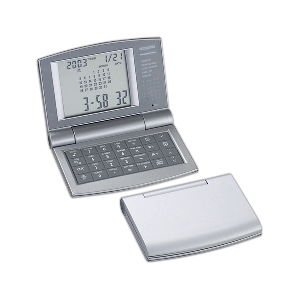 Calculator with calendar and alarm clock, 3 1/2" x 2 3/4"... from ASI 55540 Furniward Company / Furniward
