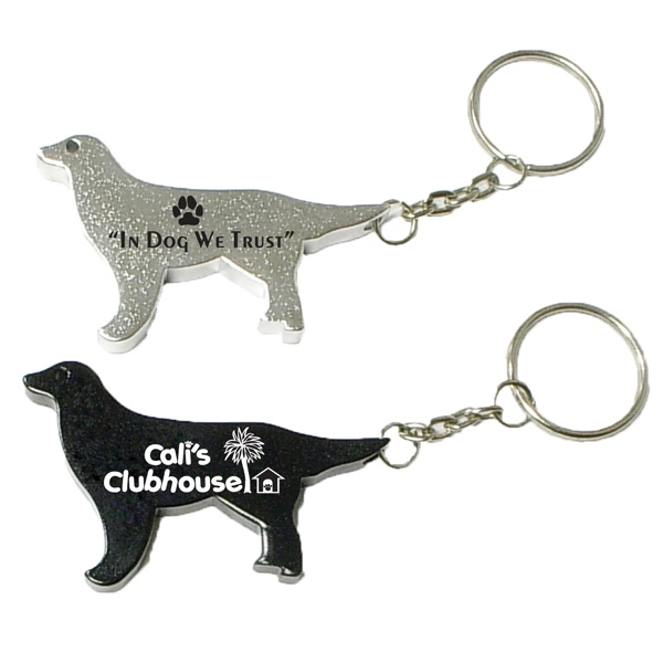 Key chain with dog shape bottle opener.... from ASI 74585 Nu Promo International / Nu Promo Line
