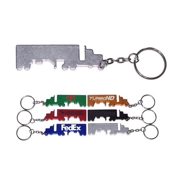 Truck shape key chain, silver.... from ASI 74585 Nu Promo International / Nu Promo Line