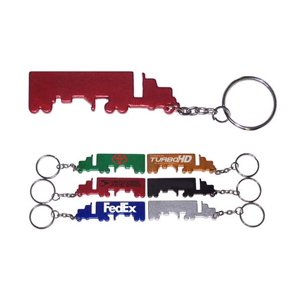 Truck shape key chain, red.... from ASI 74585 Nu Promo International / Nu Promo Line