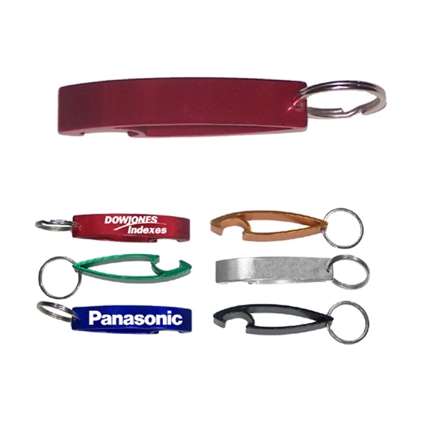 Bottle opener keychain with stylish eye shape.... from ASI 74585 Nu Promo International / Nu Promo Line