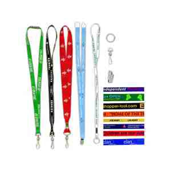 Lanyard 18" -21" long, choice of metal attachment, 3/4".... from ASI 49470 DEVARA