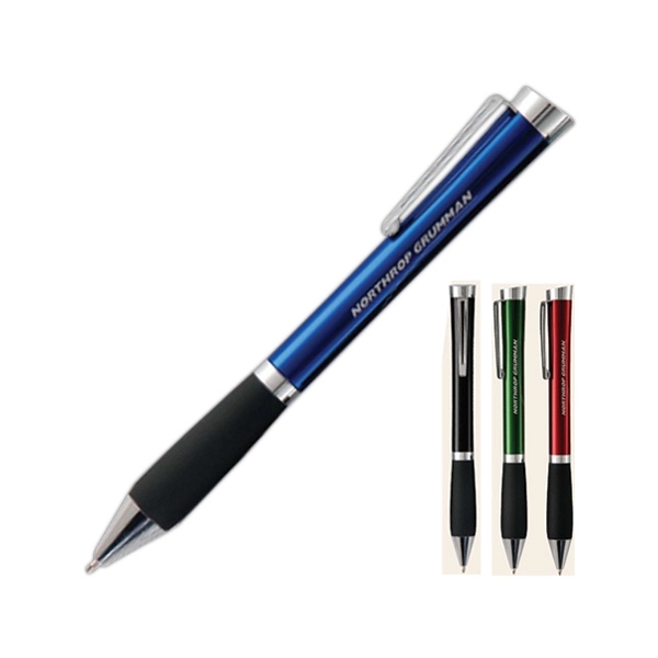 Twist action ballpoint pen with ergo comfort grip, black ink, slim... from ASI 90859 Tempo Industries Inc / Tempoline