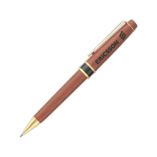 Genuine rosewood mechanical pencil with gold and black brass trim.... from ASI 90859 Tempo Industries Inc / Tempoline TimeNet