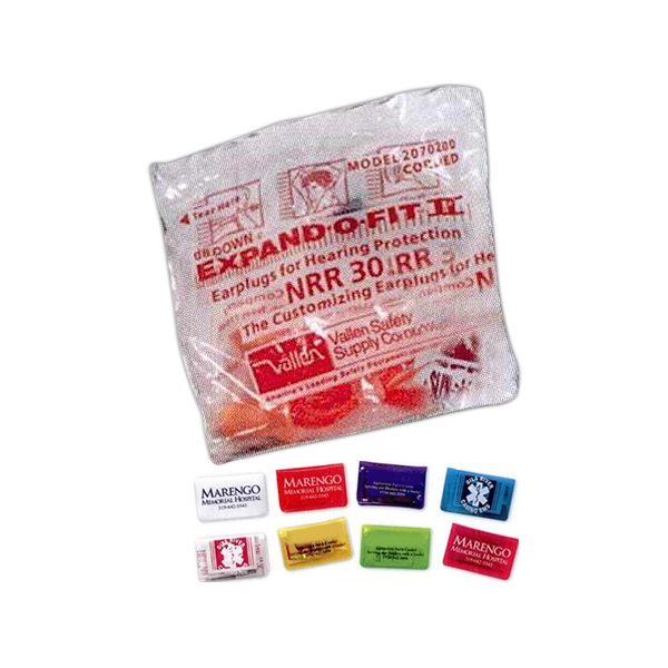 Pocket-sized vinyl pouch with one pair of corded earplugs.... from ASI 90859 Tempo Industries Inc / Tempoline