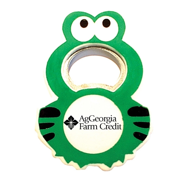 Jumbo size frog shape magnetic bottle opener.... from ASI 74585 Nu Promo International / Nu Promo Line