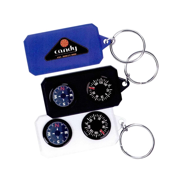 Compass and thermometer key tag. Now on Clearance.... from ASI 42424 ZZ DROPPED -Bullet
