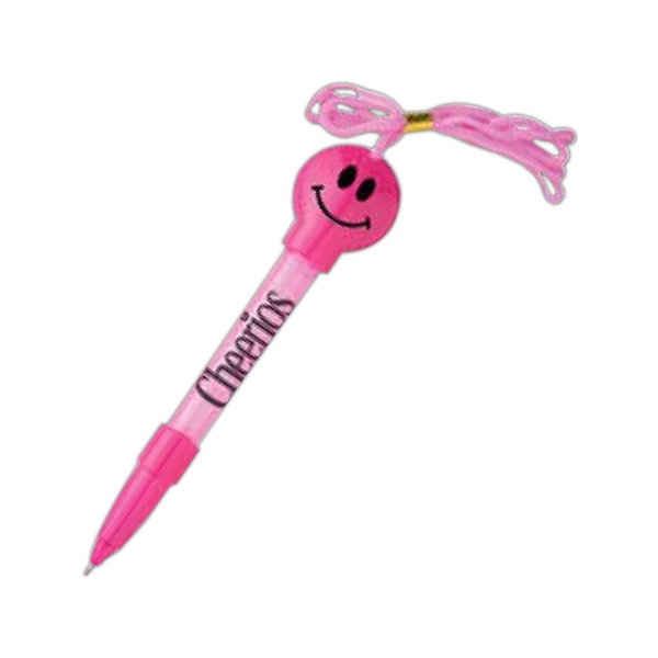 Bubble pen with smiley face, attached bubble wand and bubble solution... from ASI 47700 ZZ MERGED - Crown/IMAGEN Brands