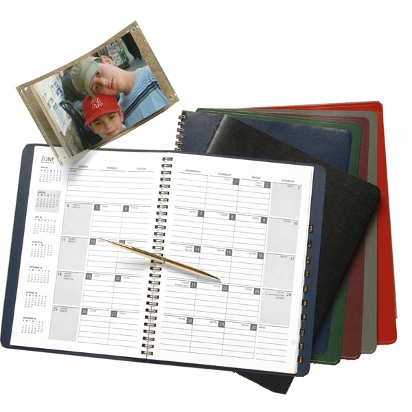 Monthly desk planner with a tabbed telephone address section.... from ASI 48575 Datamax International Inc / The Datamax Collection
