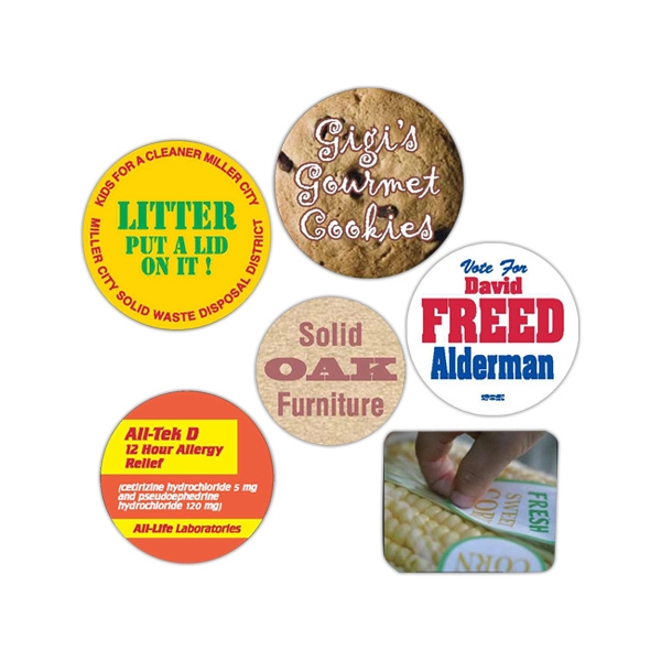 I Got Vaccinated 1 1/2" - Round paper roll labels, 1000... from ASI 56950 Gill Studios Inc