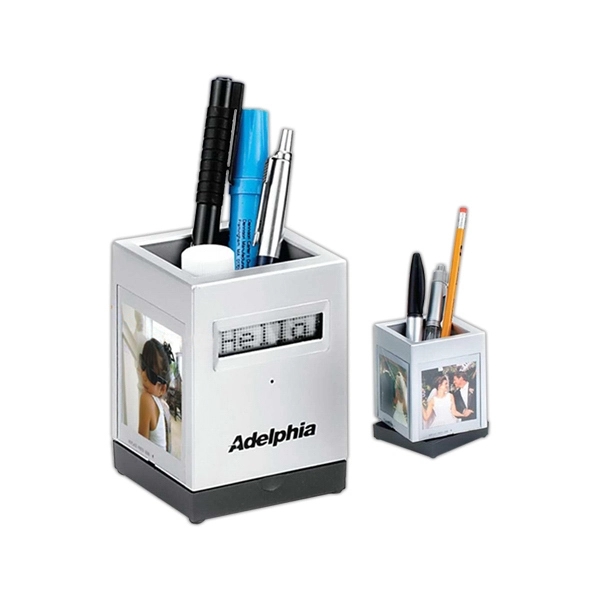 Scrolling message alarm clock with photo frame.... from ASI 40544 Binaco / Binaline