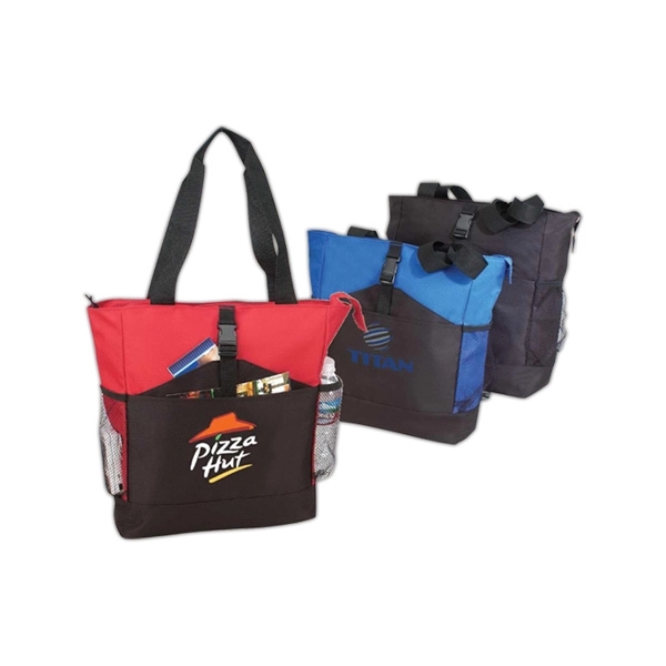 Conference tote bag made of 600 denier polyester.... from ASI 40544 Binaco / Binaline
