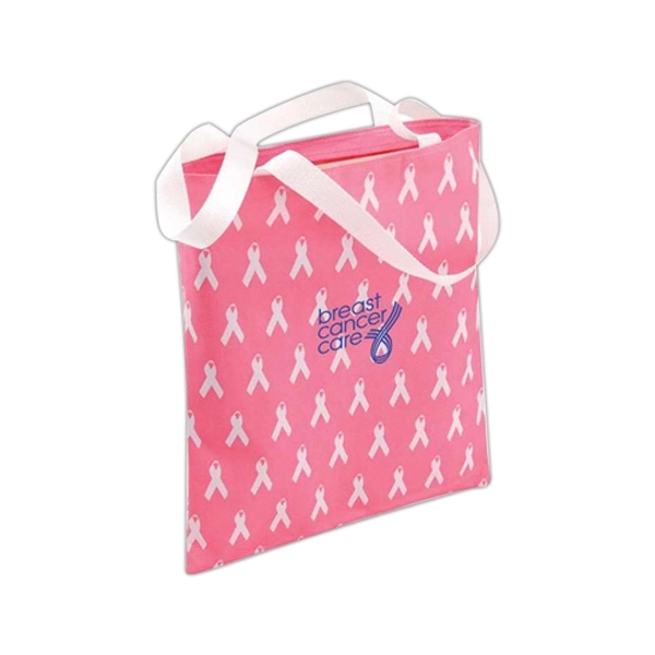 Pink ribbon event tote bag.... from ASI 40544 Binaco / Binaline