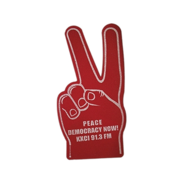 Open cell foam victory hand shape cheering novelty.... from ASI 54886 Foamworx / FoamWorx