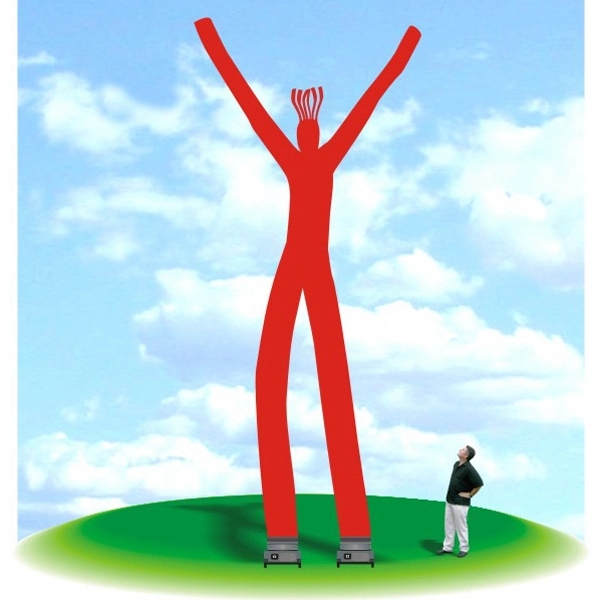 28' inflatable Fly Guy Tube Air Dancer made of rip-stop nylon... from ASI 30442 Above & Beyond Advertising Products / PromoAdLine